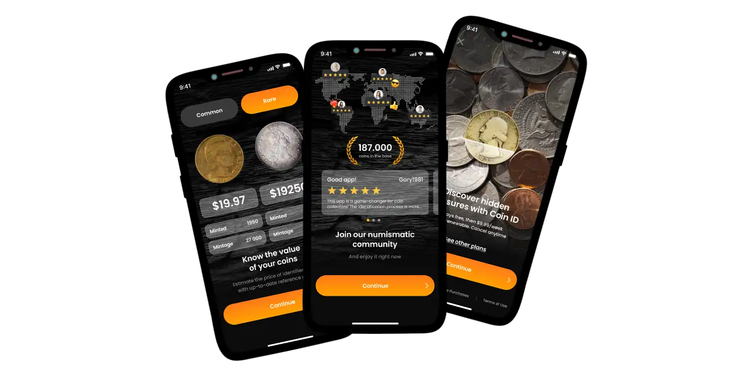 Coin ID Scanner interface captured.