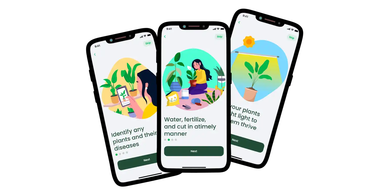 AI Plant Finder interface captured.